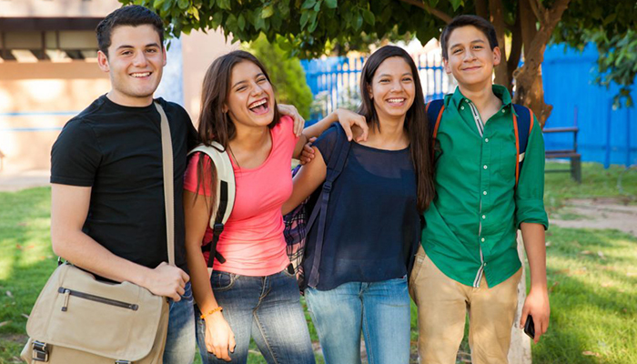 Back-to-School Teens with Aligners and Braces